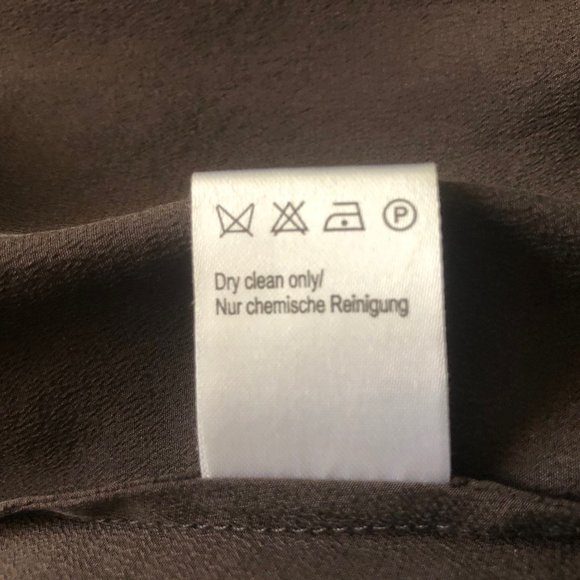 Wrap London Brown, Gray and Green Silk Midi Skirt - Picture 8 of 9